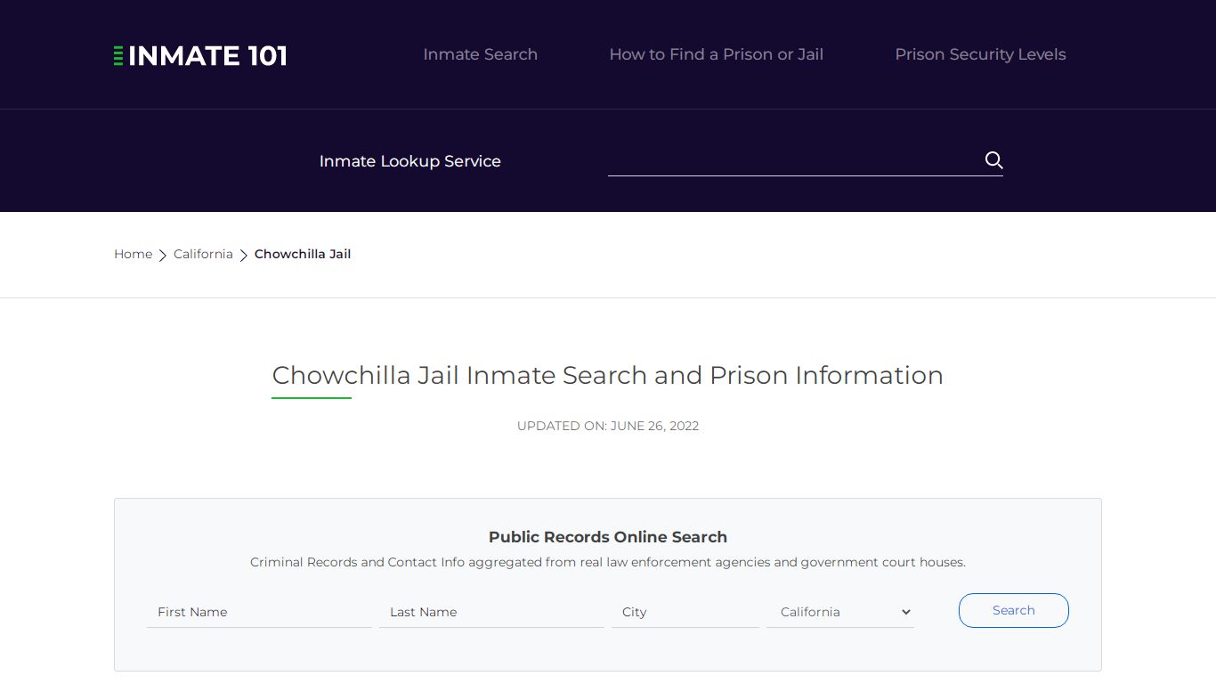 Chowchilla Jail Inmate Search, Visitation, Phone no ...